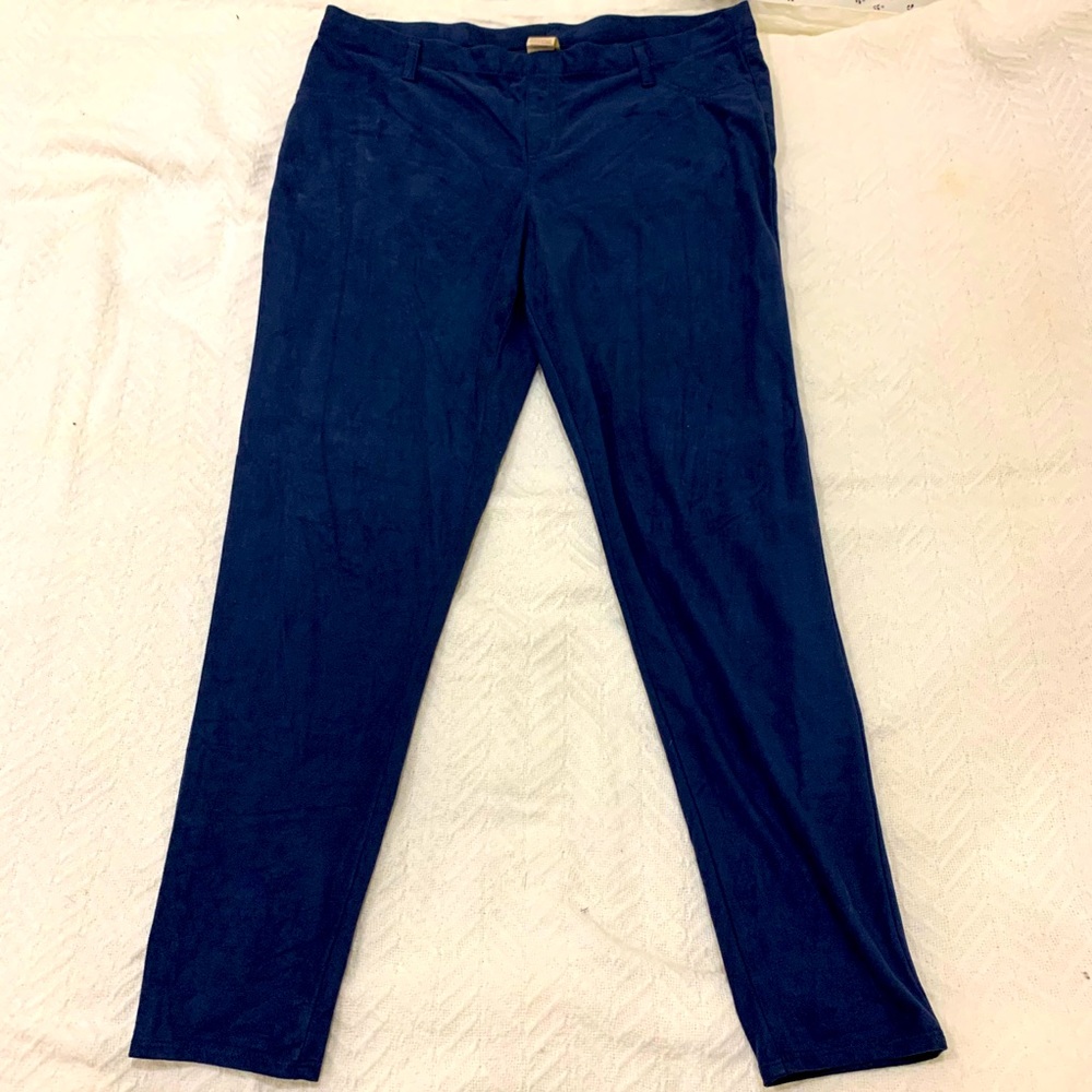 Women’s Blue Suede Pants - Faded Glory